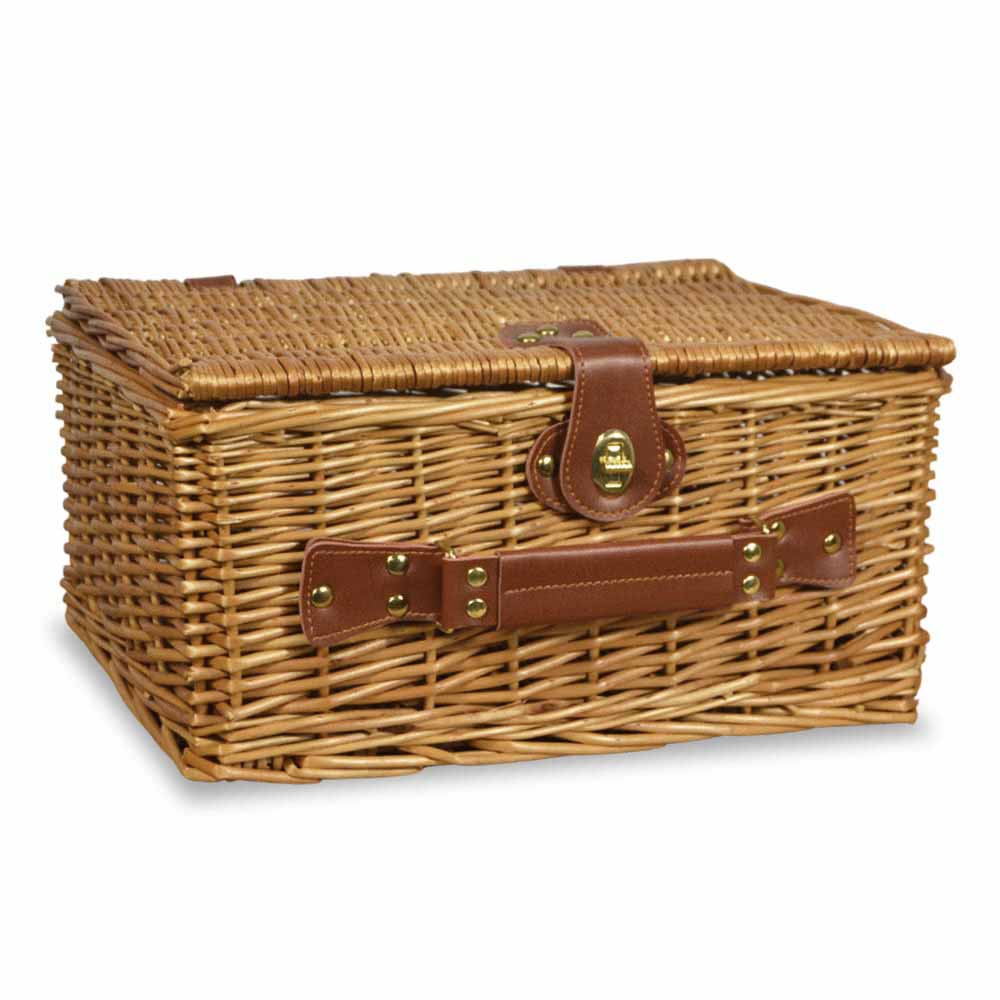 Cesto bauletto vimini naturale con manico cm 37 x 26 x 18 h.